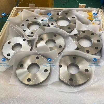 Metallic Luster Slip On Gr2 Titanium Flanges Strong Sealing